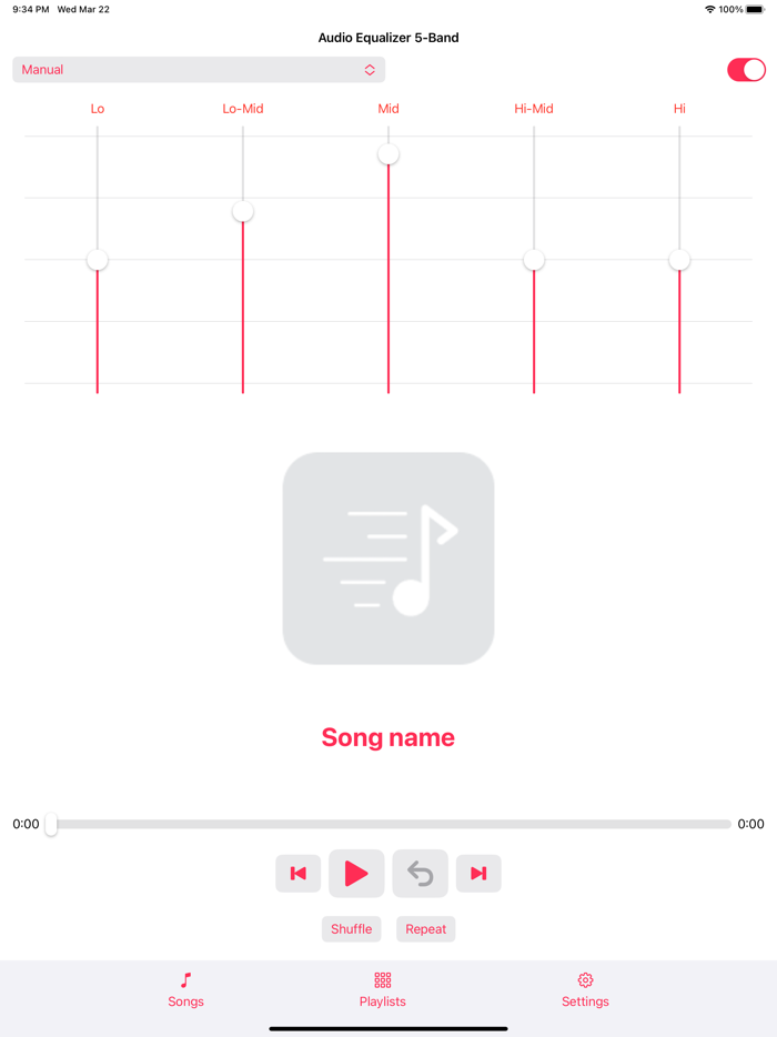 Audio Equalizer 5-Band