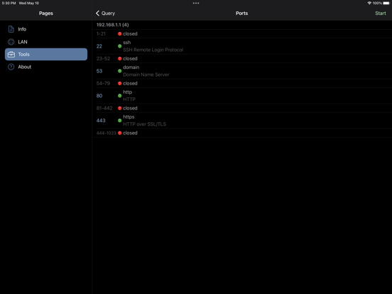 Network Analyzer: net tools iPad app afbeelding 4