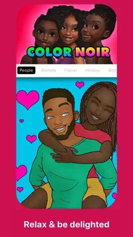 Game screenshot Color Noir・Adult Coloring Book apk