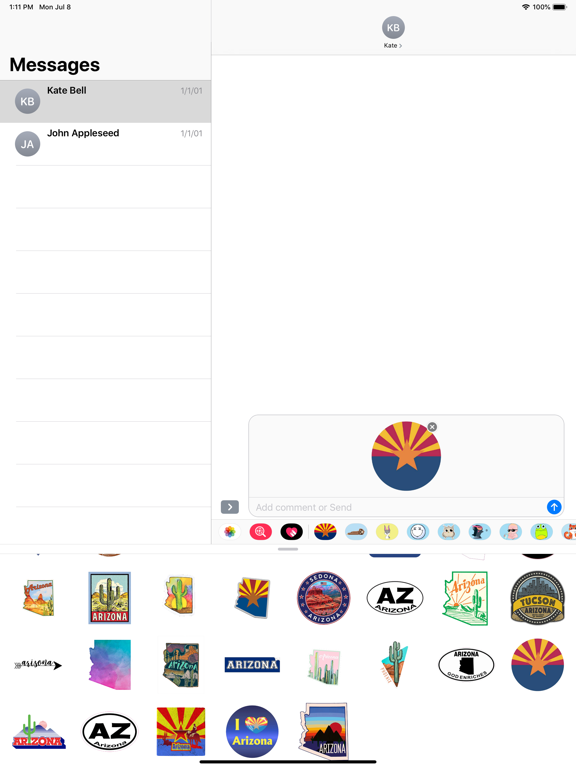 Screenshot #5 pour Arizona emoji - USA stickers