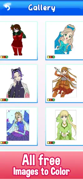 Game screenshot Anime Manga Paint by Number mod apk