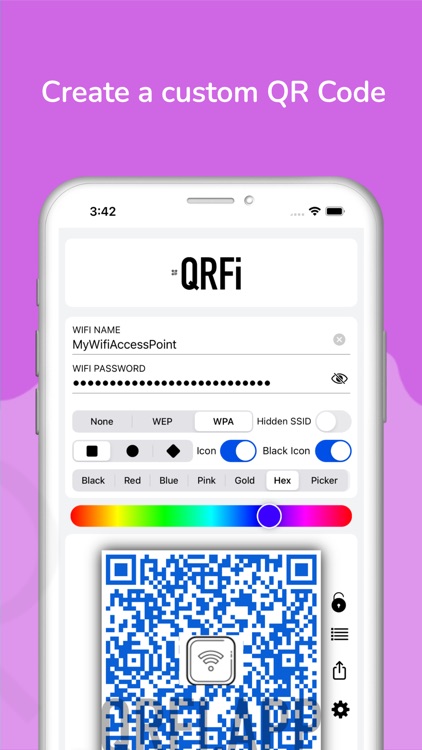 QRFi - WiFi QR Code generator screenshot-0