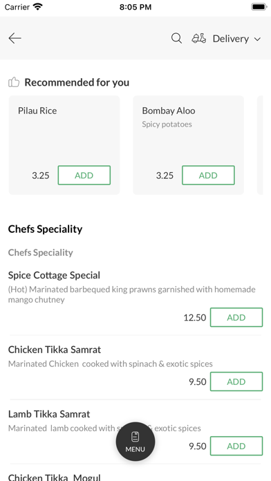 Spice Cottage. Screenshot