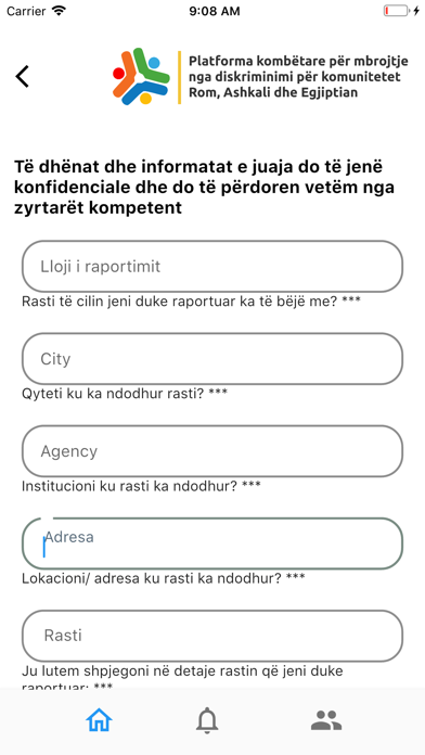 Raporto Diskriminimin Screenshot