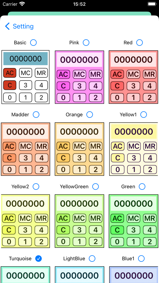 #2. Colorful Light Calculator (iOS) 由: Michinori Amemori