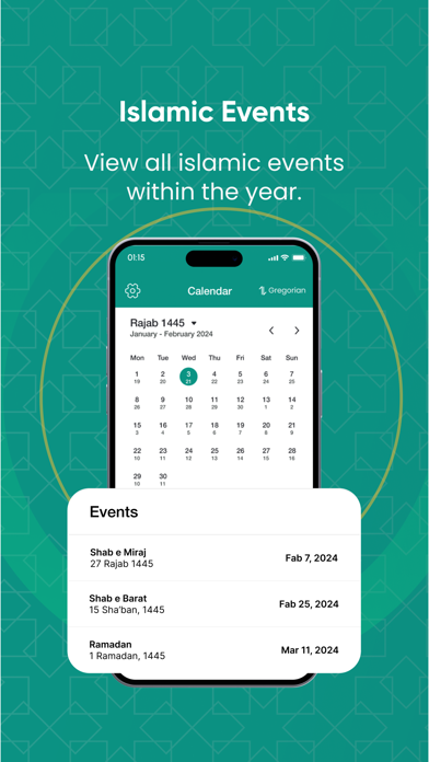 Jamaat Islamic Calendar Screenshot