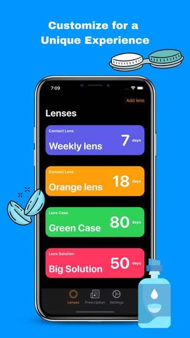 Contact Lens Tracker Pro & Eye Screenshot