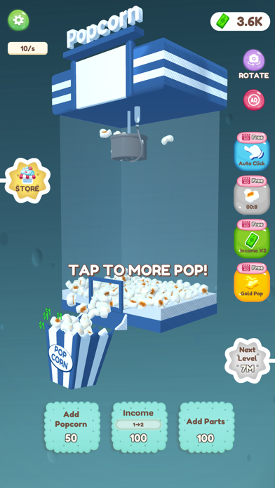 My Popcorn Store: Idle Clicker Screenshot