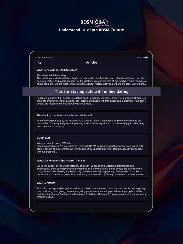 Kink BDSM Date Hookup App - KS