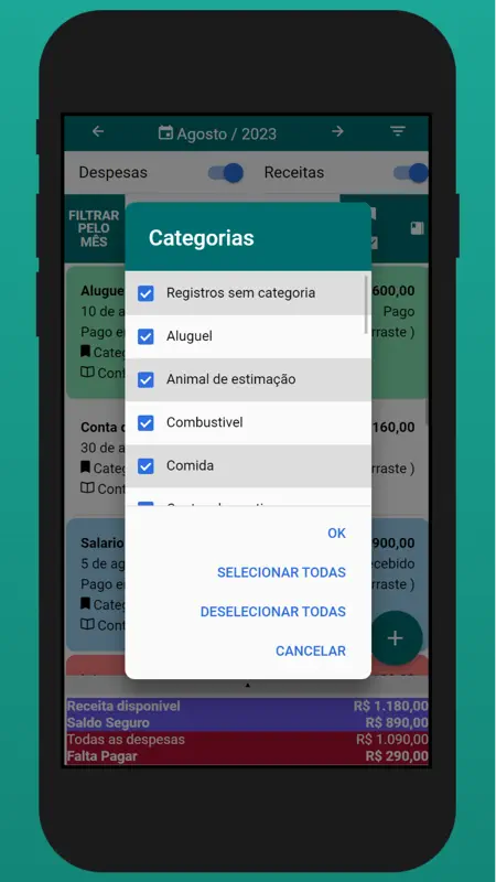 Controle Financeiro Facil screenshot 8 of 8
