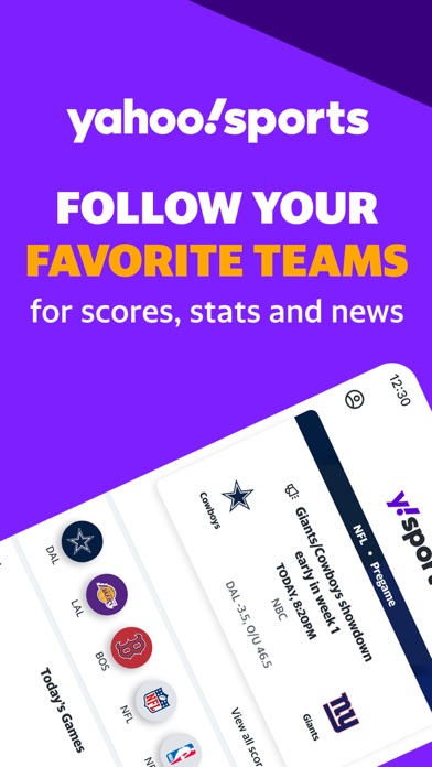 Screenshot #1 pour Yahoo Sports: Scores and News