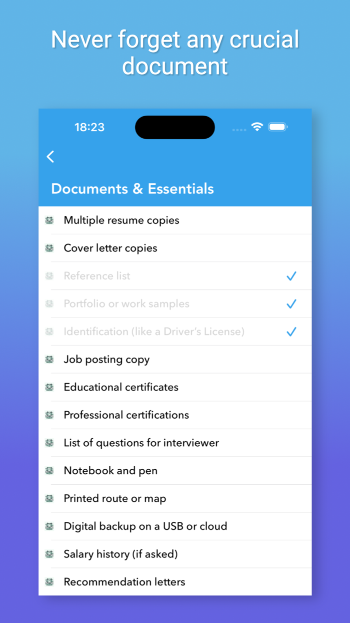 Job Interview Checklist