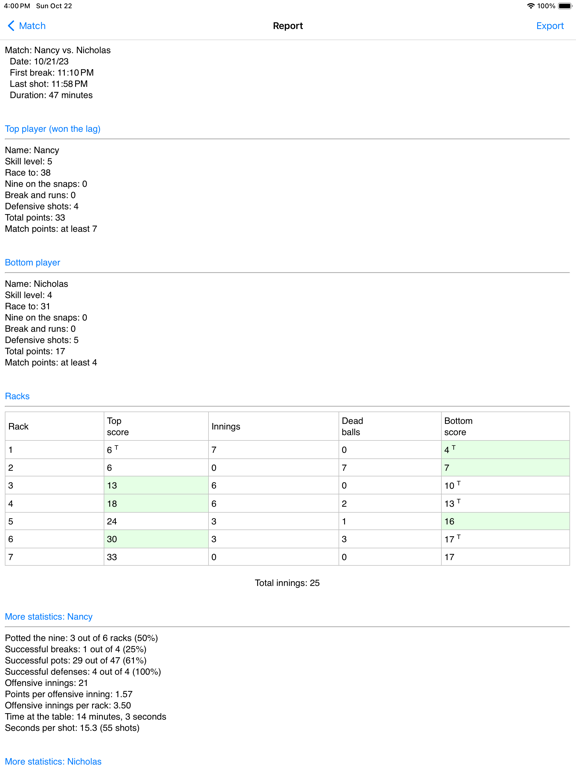 Screenshot #6 pour Score Pool