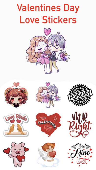 Screenshot #1 pour Valentines Day - Love Stickers