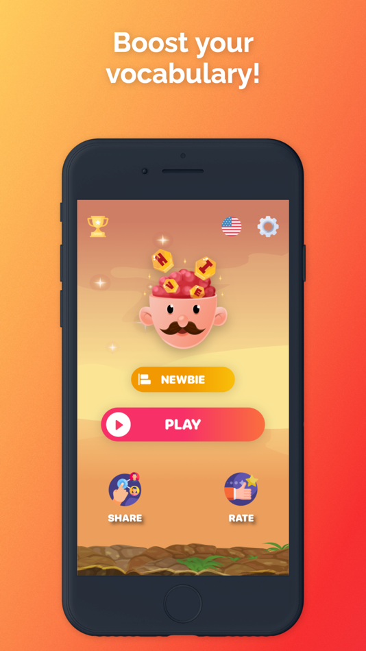 #1. Word Hive - Word Game (iOS) 由: Mobsmile Yazilim Hizmetleri Limited Sirketi