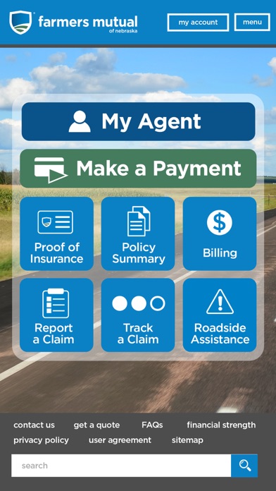 Farmers Mutual of Nebraska Screenshot