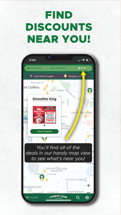Campus Cash Coupons Screenshot