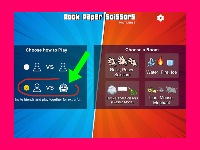 Rock Paper Scissors Multiverse