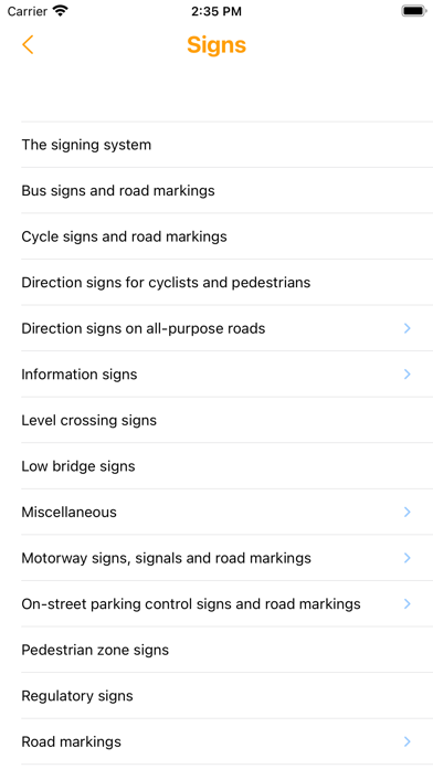 UK Road & Traffic Signs Screenshot