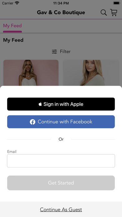 Gav & Co Boutique Screenshot