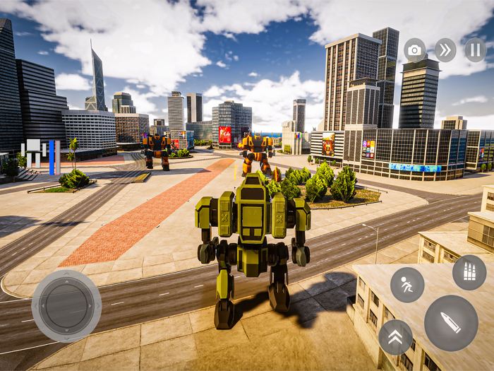 Flying Mecha Robot War Game 3D