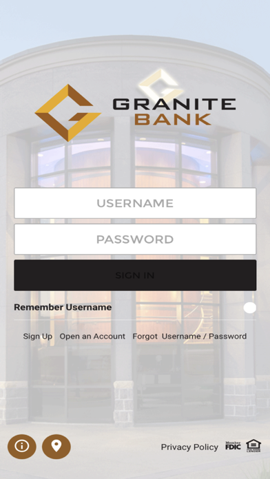 Granite Bank Screenshot