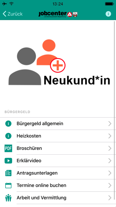 Jobcenter Magdeburg Screenshot