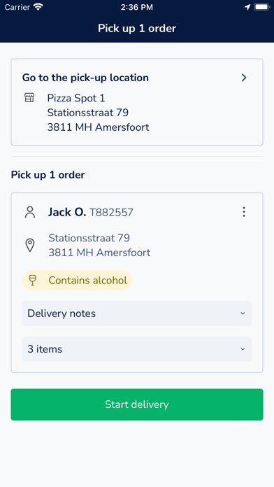 Deliverect for Couriers Screenshot