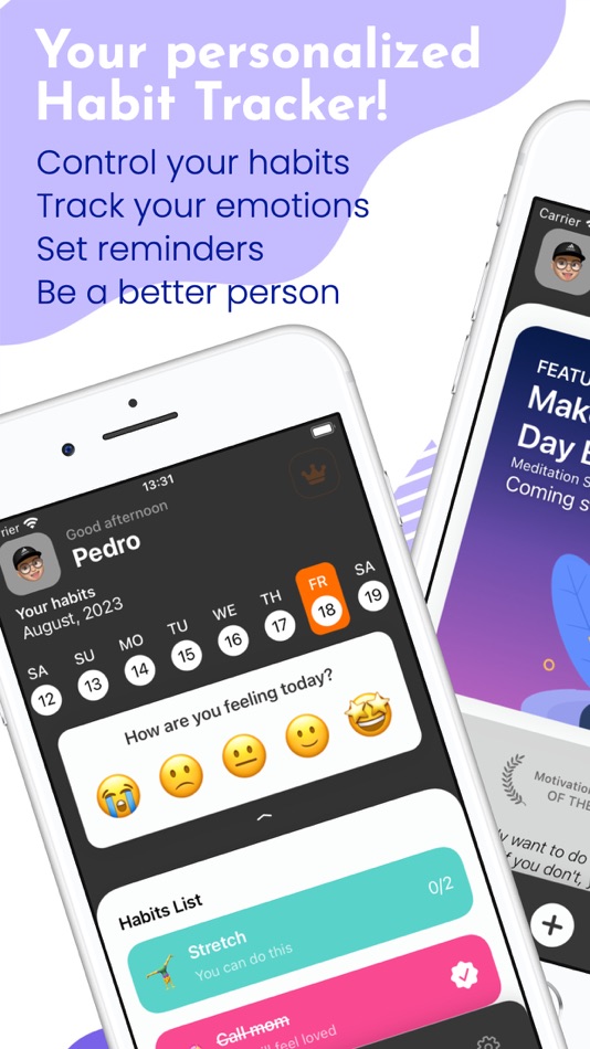#1. 1% Better: Daily Habit Tracker (iOS) Podle: Pedro Torres