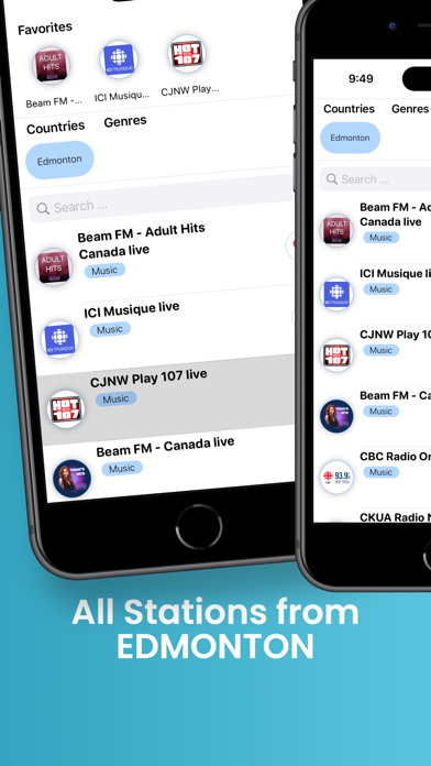 Edmonton Radio Stations FM AM Screenshot