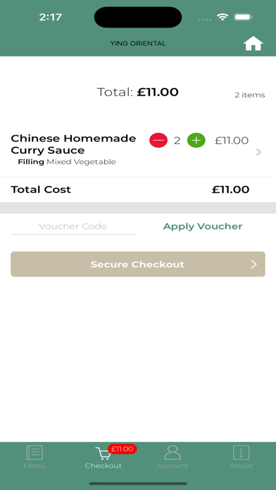 Ying Oriental Home Gourmet Screenshot
