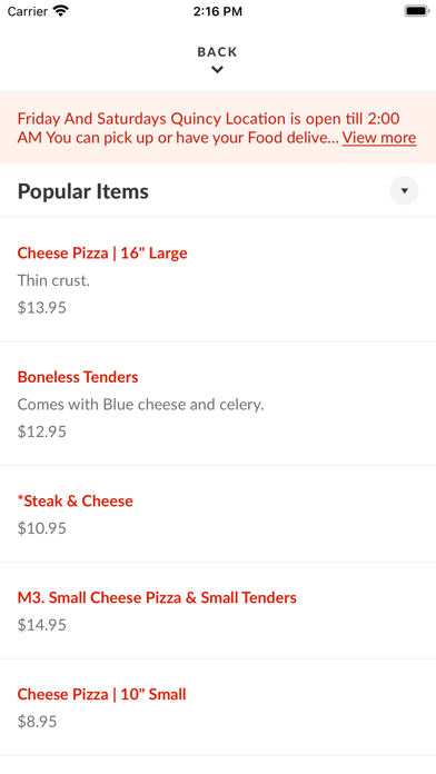 Windy City Pizza To Go Screenshot