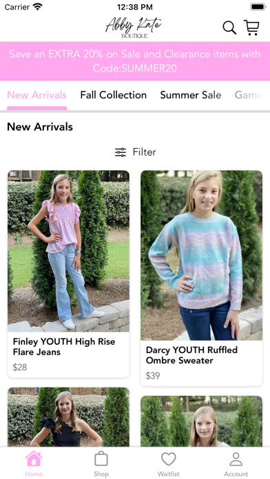 Abby Kate Boutique Screenshot