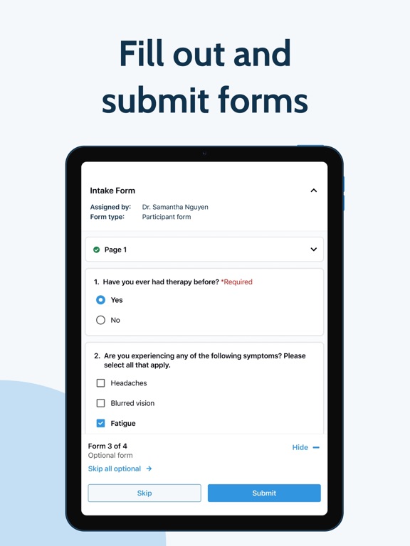Familicare Counseling Center iPad screenshot 5 - Medical app
