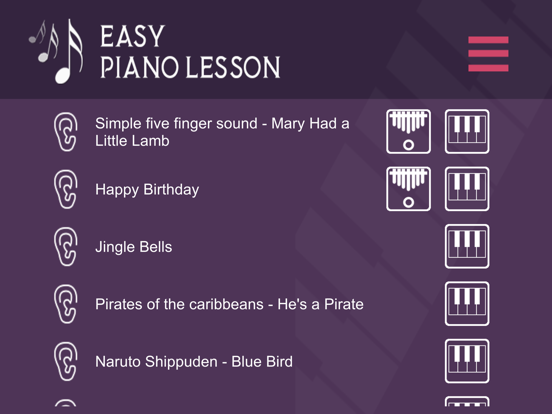 Easy Piano learning iPad screenshot 1 - Education app