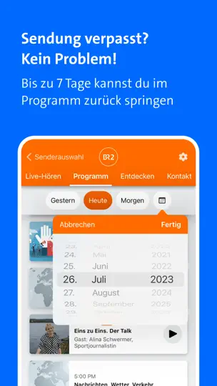 Screenshot von BR Radio auf dem iPhone 4