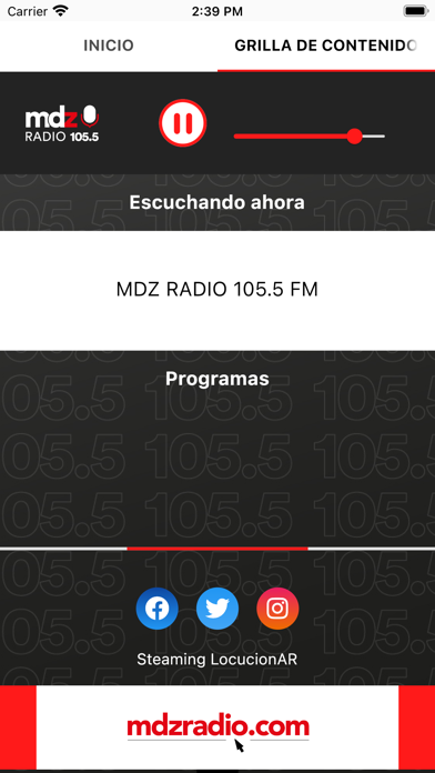 MDZ RADIO 105.5 FM Screenshot