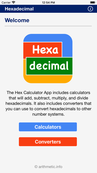 Screenshot #1 pour Hex Calculator App