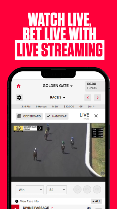 PointsBet Racing Screenshot