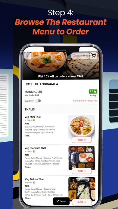 Zoop India-Order Food in Train Screenshot