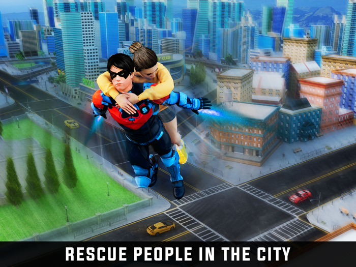 Super Rope Hero-City Rescue 3D