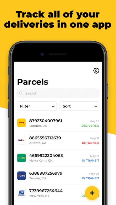 Ship07: Package Tracker App Screenshot