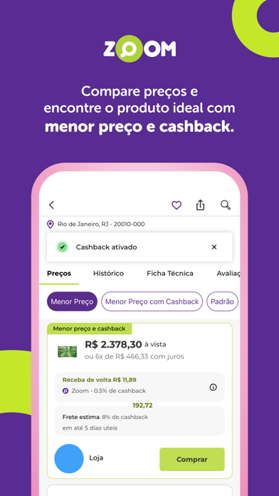 Zoom: Cashback e Menor Preçoのおすすめ画像3