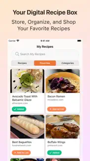 recipebox - save your recipes! iphone screenshot 1