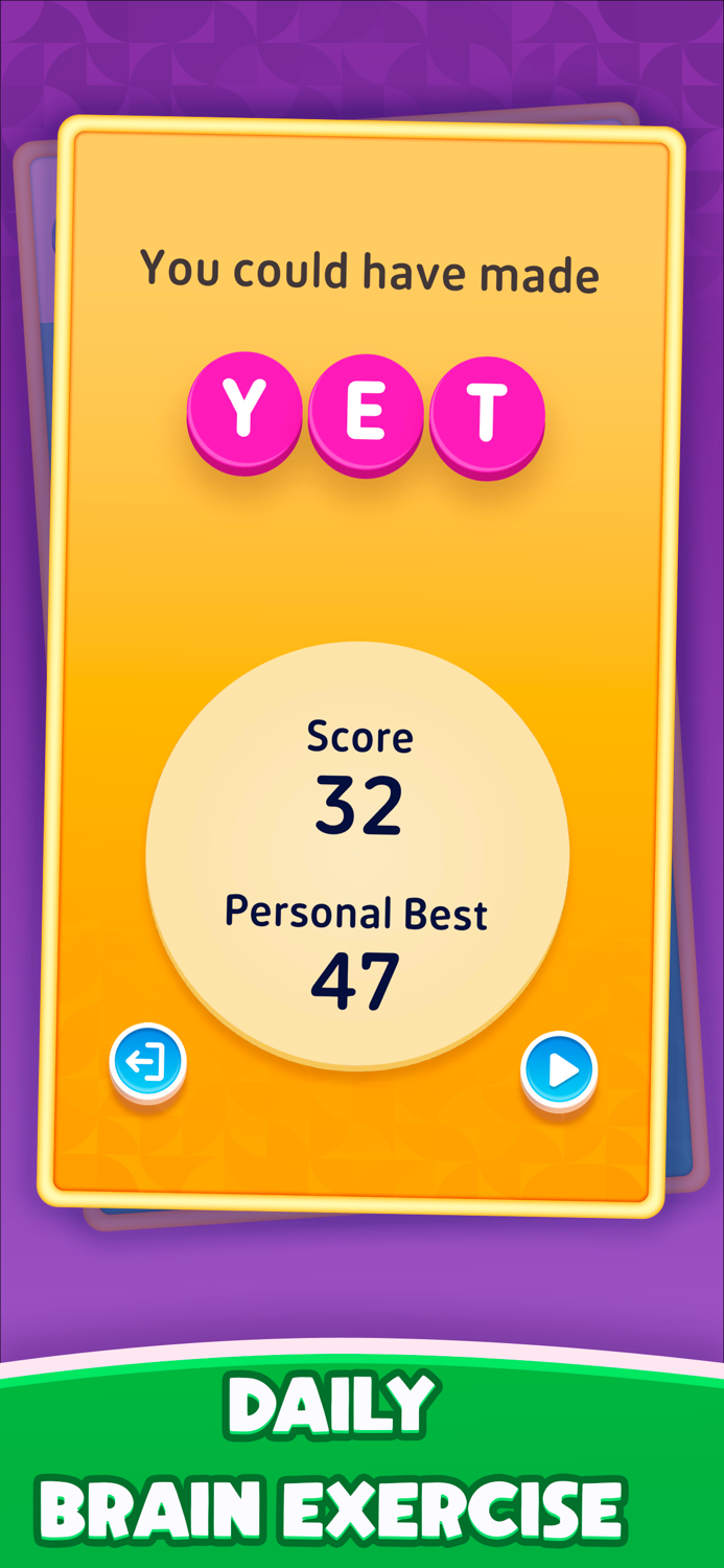 Word Connect Four Letters