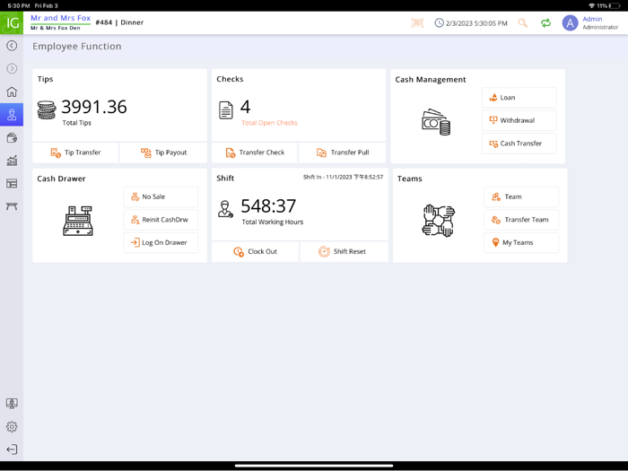 InfoGenesis POS Terminal