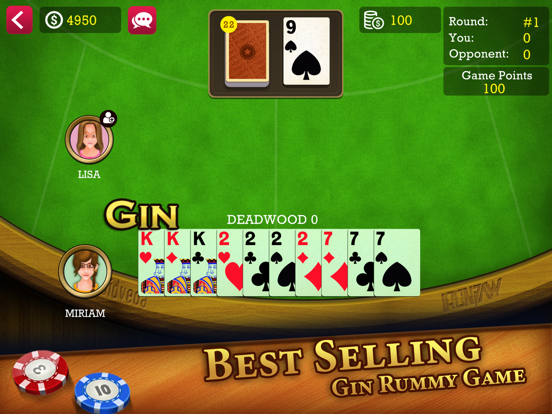 Screenshot #5 pour Gin Rummy Online