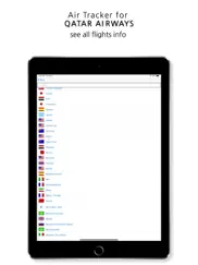 air tracker for qatar airways ipad resimleri 3