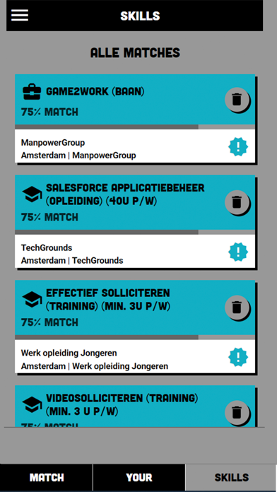 Match Your Skills Screenshot