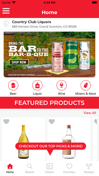 Country Club Liquors Screenshot